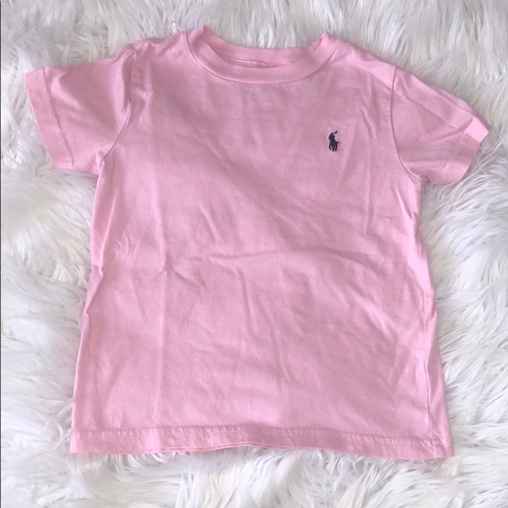 Pink boys polo T-shirt